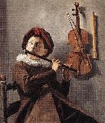 Judith leyster Young Flute Player oil